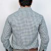 Green & White Premium Micro Check Formal Shirts - Image 4