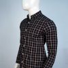 Black Classy Men's Check shirts - Image 4